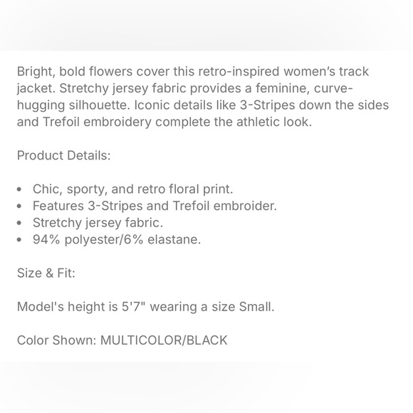 ADIDAS POISONOUS GARDEN SLIM TANK DRESS | Size small - Picture 6 of 7